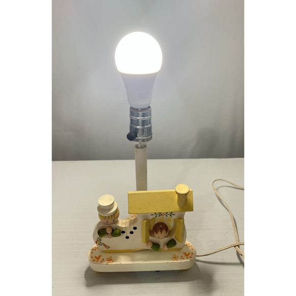 Vintage Lamp Nursery Originals Old Woman That Lived In A Shoe Light & Nightlight - Picture 2 of 12